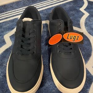 Lugz Men's Navy Sneakers with White Soles